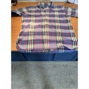 PENDLETON Country Traditionals Shirt Mens Large SS Multicolor Plaid USA Vintage
